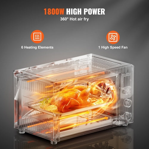CrispX Oven Max — 13-in-1 Convection Air Fryer Toaster Oven 28L