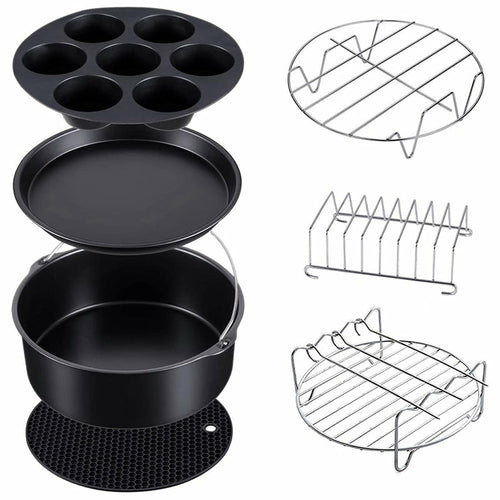 CrispX Kit — 7-Piece Silicone Air Fryer Accessories Set