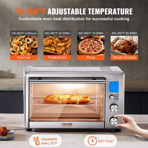 CrispX Oven Max — 13-in-1 Convection Air Fryer Toaster Oven 28L