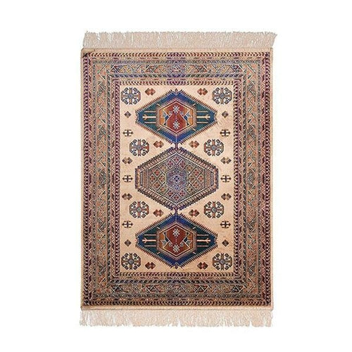 WovenNest Chiraz XL — Traditional Beige Silky Non-Slip Rug 160×230cm