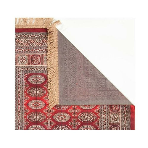 WovenNest Chiraz Red — Non-Slip Silky Area Rug, Accent Decor