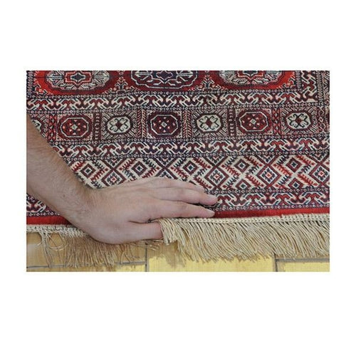 WovenNest Chiraz Red — Non-Slip Silky Area Rug, Accent Decor