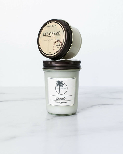 AuraNest Calm — Lavender Coconut Wax Candle, Aromatherapy