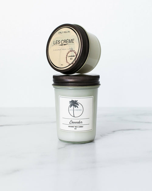 AuraNest Calm — Lavender Coconut Wax Candle, Aromatherapy