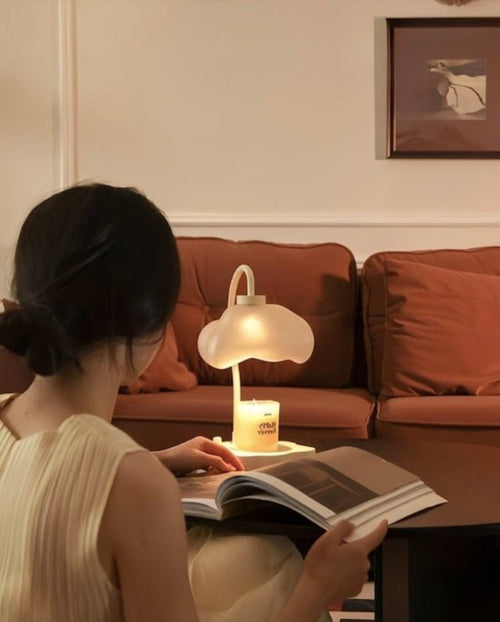 AuraNest Cloud — Candle Warmer Lamp with Timer, Aesthetic Decor