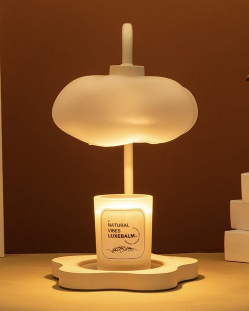 AuraNest Cloud — Candle Warmer Lamp with Timer, Aesthetic Decor