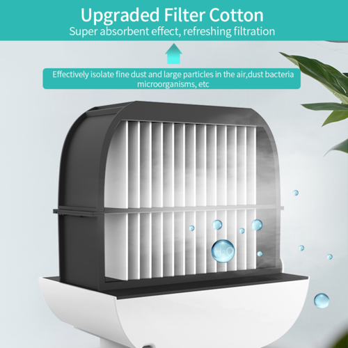 BreezNest Mini — Portable USB Air Cooler Fan, Desktop AC