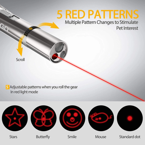 PawNest Beam — LED Laser Pointer Cat Toy, Interactive Training Tool