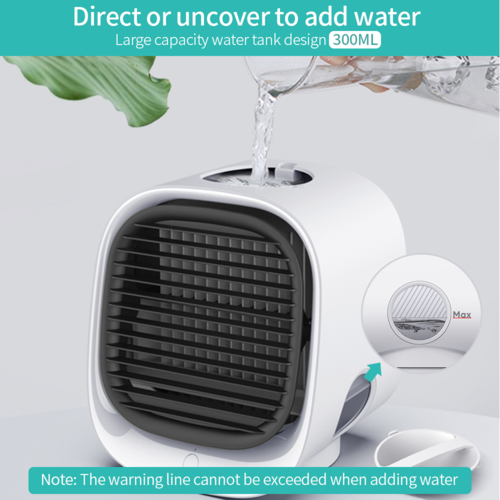 BreezNest Mini — Portable USB Air Cooler Fan, Desktop AC