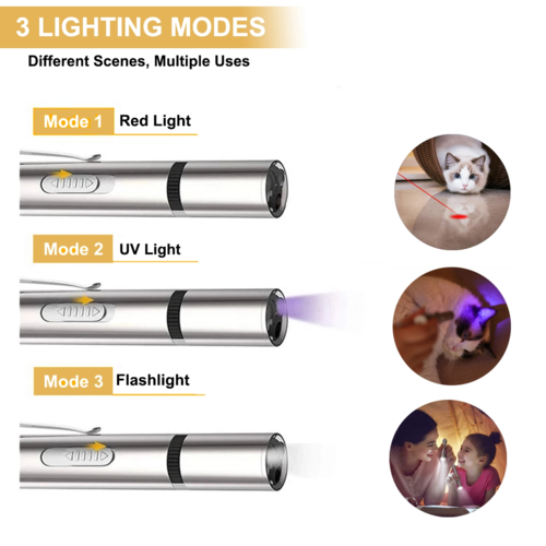 PawNest Beam — LED Laser Pointer Cat Toy, Interactive Training Tool
