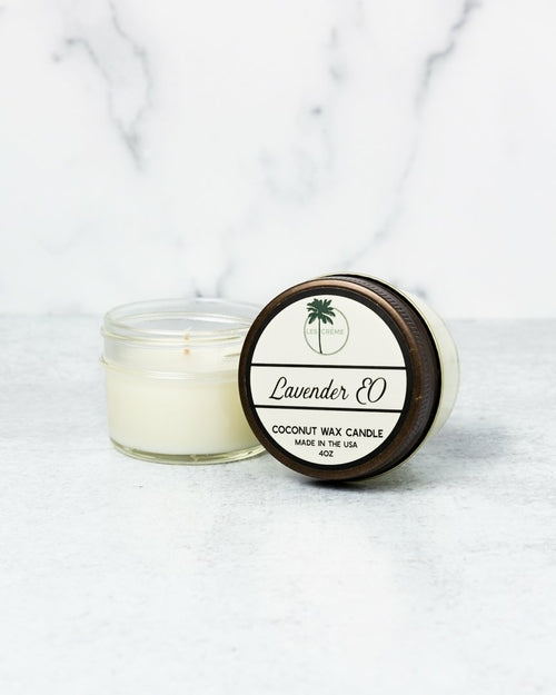 AuraNest Calm — Lavender Coconut Wax Candle, Aromatherapy